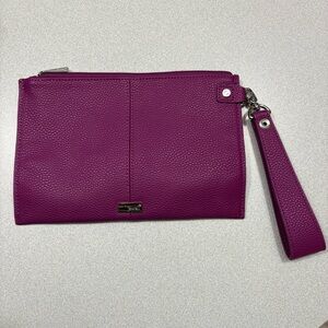 59. Jewell by thirty one large purple flat wristlet purse